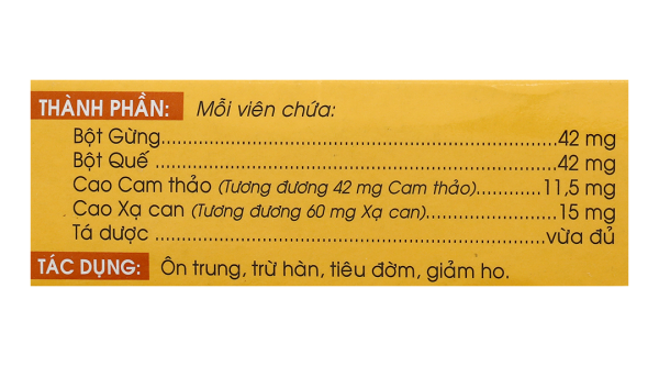 Viên ngậm trị ho Cagu giảm triệu chứng viêm họng, viêm thanh quản (2 vỉ x 10 viên)
