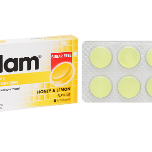 Viên ngậm kháng viêm Difflam vị chanh, mật ong giảm đau họng (1 vỉ x 8 viên)