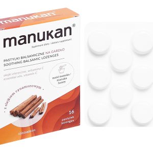 Viên ngậm Manukan Cinnamon hỗ trợ giảm ho, bổ phổi hộp 16 viên