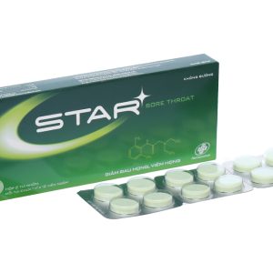 Viên ngậm Star Sore Throat kháng khuẩn, giảm đau họng (2 vỉ x 12 viên)