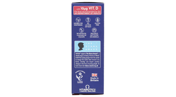 Viên nhai Vitabiotics Wellkid Multi-Vitamin tăng cường sức khỏe, đề kháng hộp 30 viên