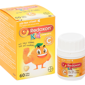 Viên nhai Redoxon Kid Chew Vit C cung cấp Vitamin C tăng đề kháng hộp 60 viên