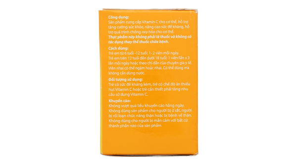 Viên nhai Redoxon Kid Chew Vit C cung cấp Vitamin C tăng đề kháng hộp 60 viên