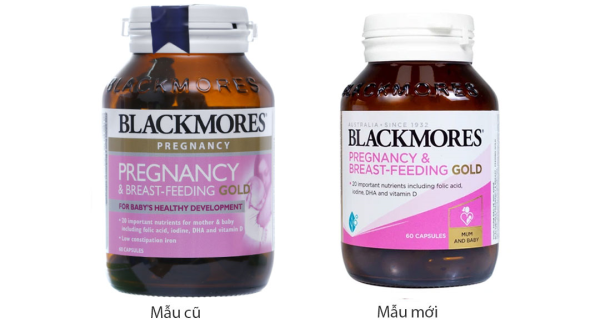 Blackmores Pregnancy & Breast - Feeding Gold dưỡng chất cho bà bầu lọ 60 viên