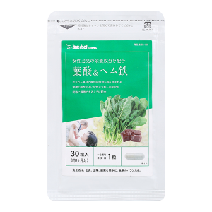 Seedcoms Acid Folic & Sắt hỗ trợ quá trình tạo máu gói 30 viên