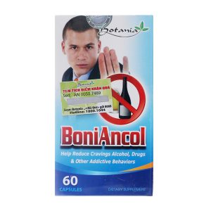 BoniAncol hỗ trợ quá trình cai rượu, giải rượu, bảo vệ gan chai 60 viên