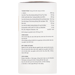 Sắc Ngọc Khang hạn chế lão hóa, làm đẹp da, tăng cường nội tiết tố nữ hộp 180 viên