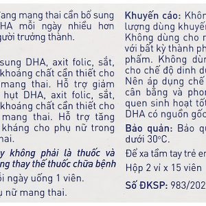 Elevit DHA Pregnancy bổ sung vitamin và khoáng chất cho mẹ bầu hộp 30 viên