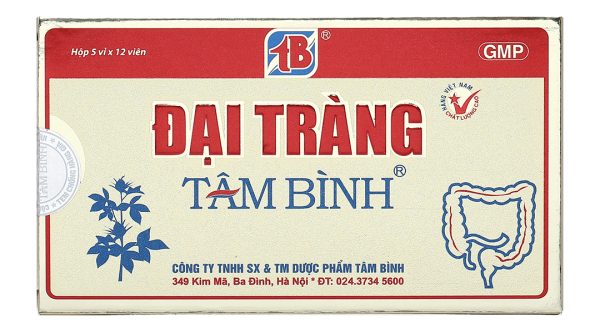 Đại tràng Tâm Bình hỗ trợ giảm viêm đại tràng hộp 60 viên