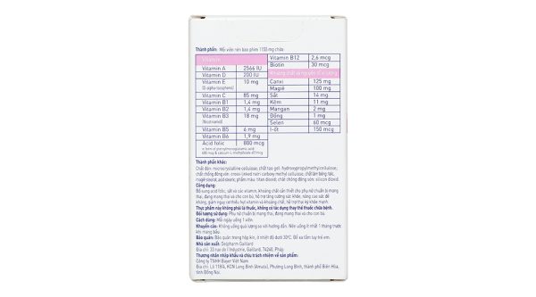 Elevit bổ sung vitamin cho phụ nữ mang thai hộp 30 viên