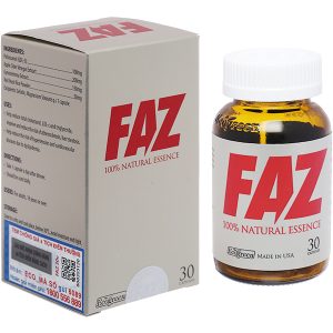 Faz điều hòa mỡ máu, hỗ trợ tim mạch chai 30 viên