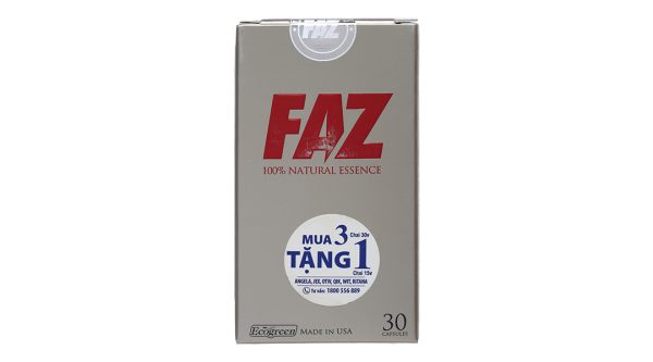 Faz điều hòa mỡ máu, hỗ trợ tim mạch chai 30 viên