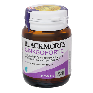 Blackmores Ginkgoforte hỗ trợ tuần hoàn máu não lọ 40 viên