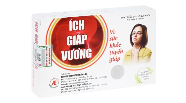 Ích Giáp Vương hỗ trợ giảm các triệu chứng tuyến giáp hộp 30 viên