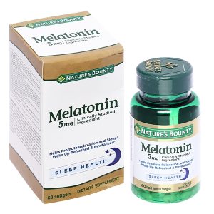 Nature’s Bounty Melatonin giúp điều hòa giấc ngủ lọ 60 viên