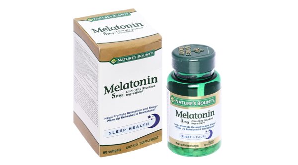Nature’s Bounty Melatonin giúp điều hòa giấc ngủ lọ 60 viên