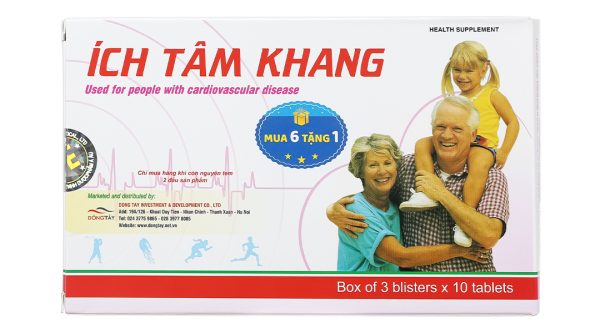 Ích Tâm Khang hỗ trợ tim mạch hộp 30 viên