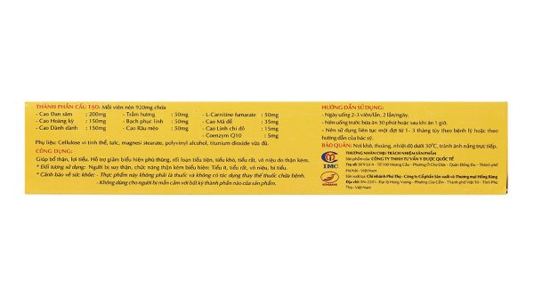 Ích Thận Vương hỗ trợ cải thiện chức năng thận hộp 30 viên
