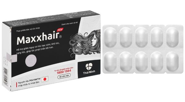Maxxhair New giảm rụng, kích thích mọc tóc hộp 30 viên