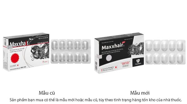 Maxxhair New giảm rụng, kích thích mọc tóc hộp 30 viên
