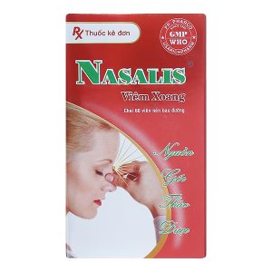 Nasalis trị viêm xoang, viêm mũi dị ứng, chảy nước mũi, hắt hơi lọ 60 viên