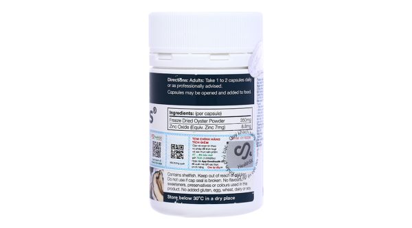 Goodhealth Oyster Plus tăng miễn dịch, sinh lực cho nam chai 60 viên