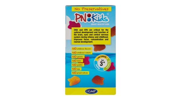 Viên nhai Dầu cá PN Kids Brain Power Omega 3 DHA bổ não lọ 30 viên
