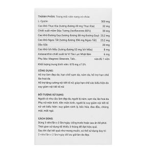 Sắc Ngọc Khang hạn chế lão hóa, làm đẹp da hộp 60 viên