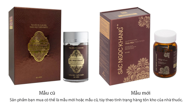 Sắc Ngọc Khang++ hạn chế lão hóa, giảm nám hộp 60 viên