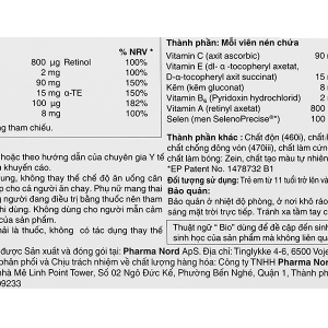 Pharma Nord Bio-Selenium + Zinc giúp chống oxy hóa và tăng cường sức đề kháng hộp 30 viên