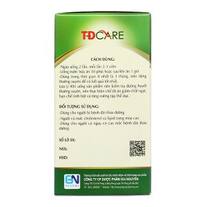 TĐ Care giúp hạ đường huyết và cholesterol chai 60 viên
