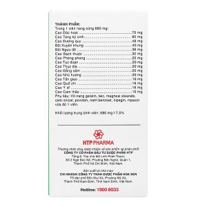 Tê nhức chân tay Bảo Nguyên hỗ trợ hoạt huyết, mạnh gân cốt hộp 90 viên