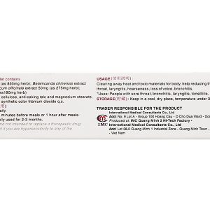 Tiêu Khiết Thanh hỗ trợ giảm viêm đường hô hấp hộp 30 viên