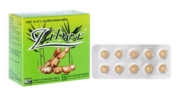 Ziber trị các chứng ho, nhức đầu, cảm mạo do lạnh (10 vỉ x 10 viên)