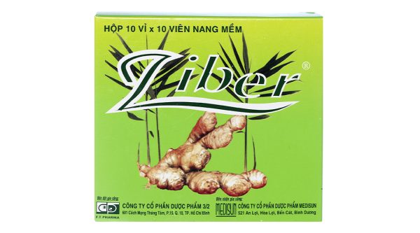 Ziber trị các chứng ho, nhức đầu, cảm mạo do lạnh (10 vỉ x 10 viên)