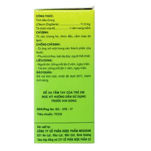 Ziber trị các chứng ho, nhức đầu, cảm mạo do lạnh (10 vỉ x 10 viên)