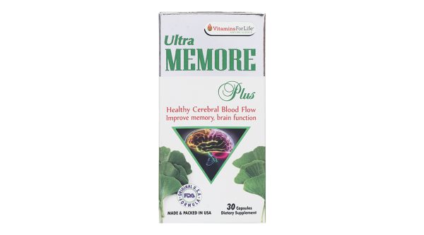 Ultra Memore Plus bổ não, cải thiện trí nhớ chai 30 viên