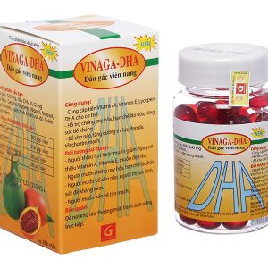Dầu gấc Vinaga-DHA chống oxy hóa, tăng cường thị lực lọ 100 viên