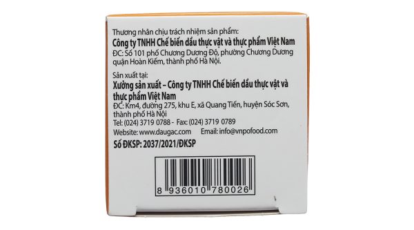 Dầu gấc Vinaga-DHA chống oxy hóa, tăng cường thị lực lọ 100 viên