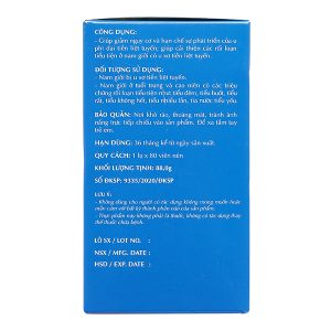 Vương Bảo New giảm nguy cơ phát triển của u phì đại tiền liệt tuyến hộp 80 viên