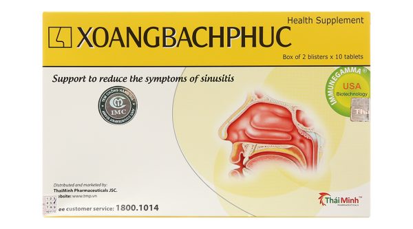 Xoang Bách Phục hỗ trợ giảm triệu chứng viêm xoang hộp 20 viên
