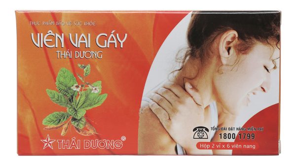 Viên Vai Gáy Thái Dương chống đông máu, lưu thông khí huyết hộp 12 viên