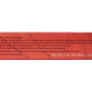 Viên Vai Gáy Thái Dương chống đông máu, lưu thông khí huyết hộp 12 viên