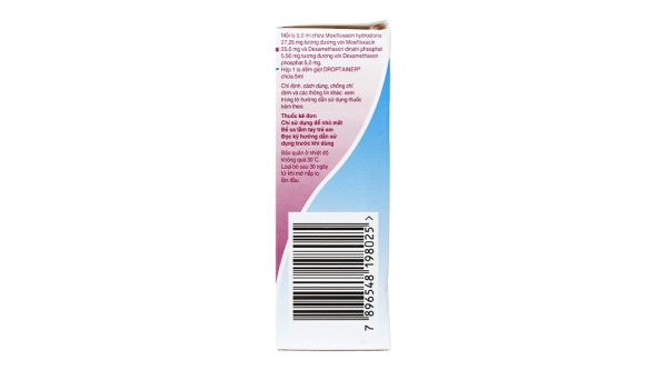 Dung dịch nhỏ mắt Vigadexa trị nhiễm khuẩn mắt lọ 5ml