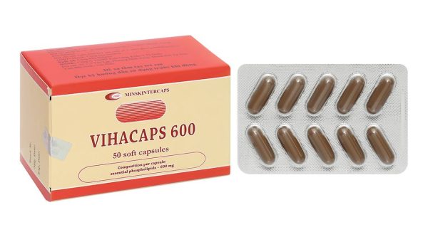 Vihacaps 600 cải thiện các triệu chứng bệnh lý gan (5 vỉ x 10 viên)