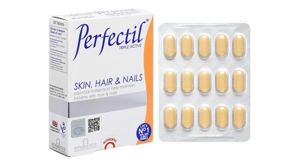 Vitabiotics Perfectil Skin, Hair & Nails đẹp da, tóc, móng hộp 30 viên