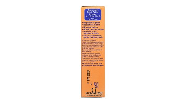 Vitabiotics Perfectil Skin, Hair & Nails đẹp da, tóc, móng hộp 30 viên