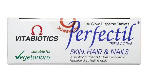 Vitabiotics Perfectil Skin, Hair & Nails đẹp da, tóc, móng hộp 30 viên