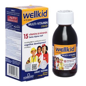 Siro Wellkid Multi-Vitamin Liquid hỗ trợ tăng đề kháng chai 150ml