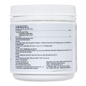Dầu cá VitaHealth Salmon Fish Oil bổ sung omega 3, ngừa xơ vữa động mạch hộp 100 viên